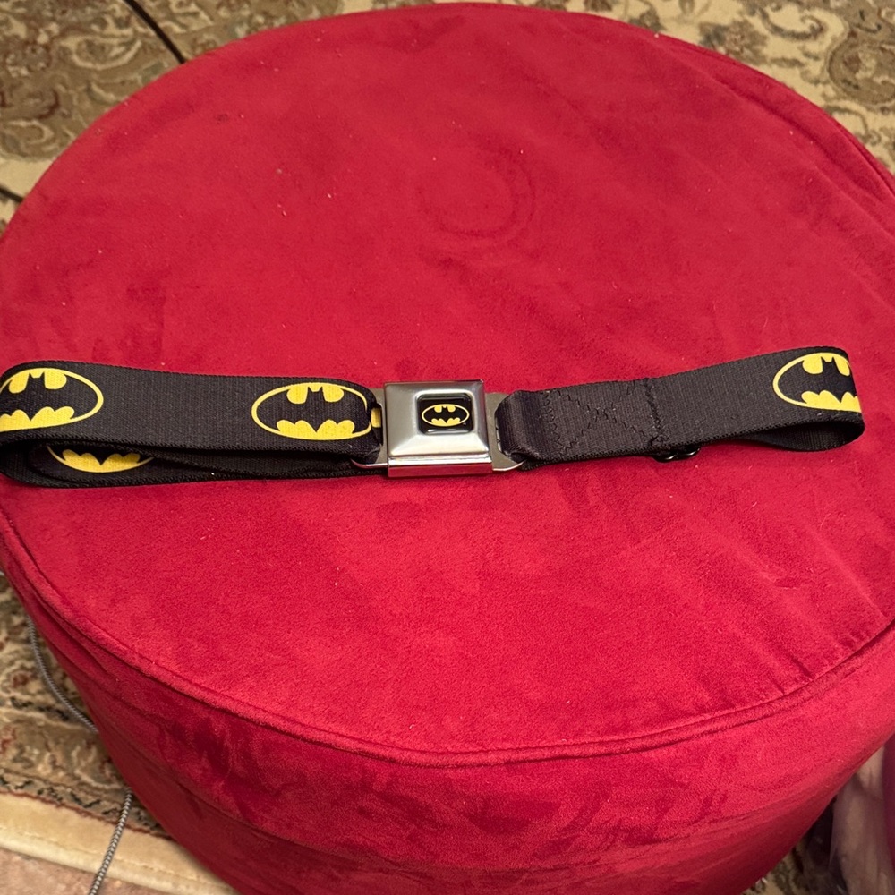 Buckle-Down Black and Yellow Batman Belt